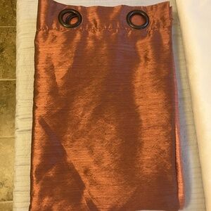 At Home Set of Two Lined Window Panels W/Grommets Rust Orange -  W53" x L84"